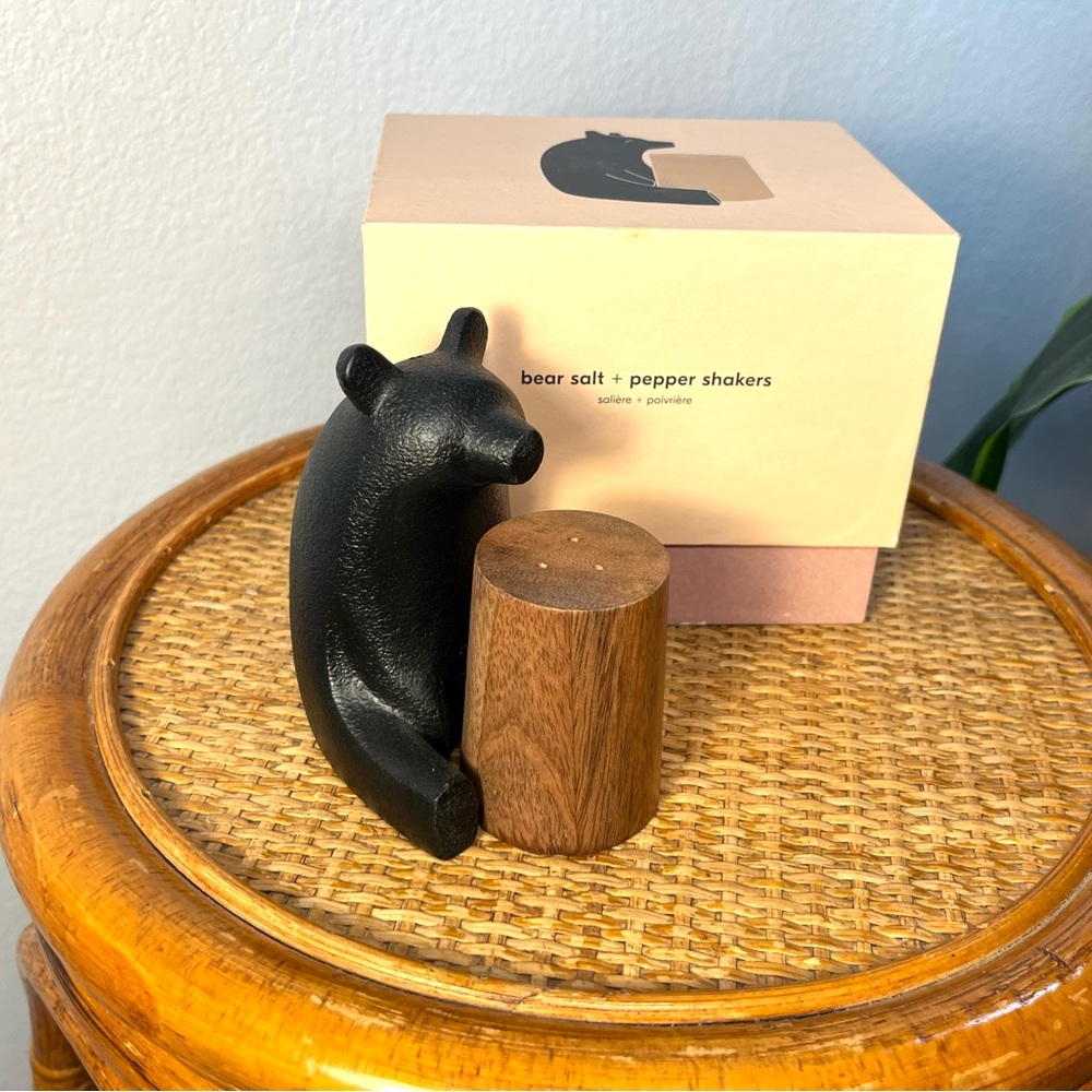 NWB West Elm Bear Salt and Pepper Shaker Gift